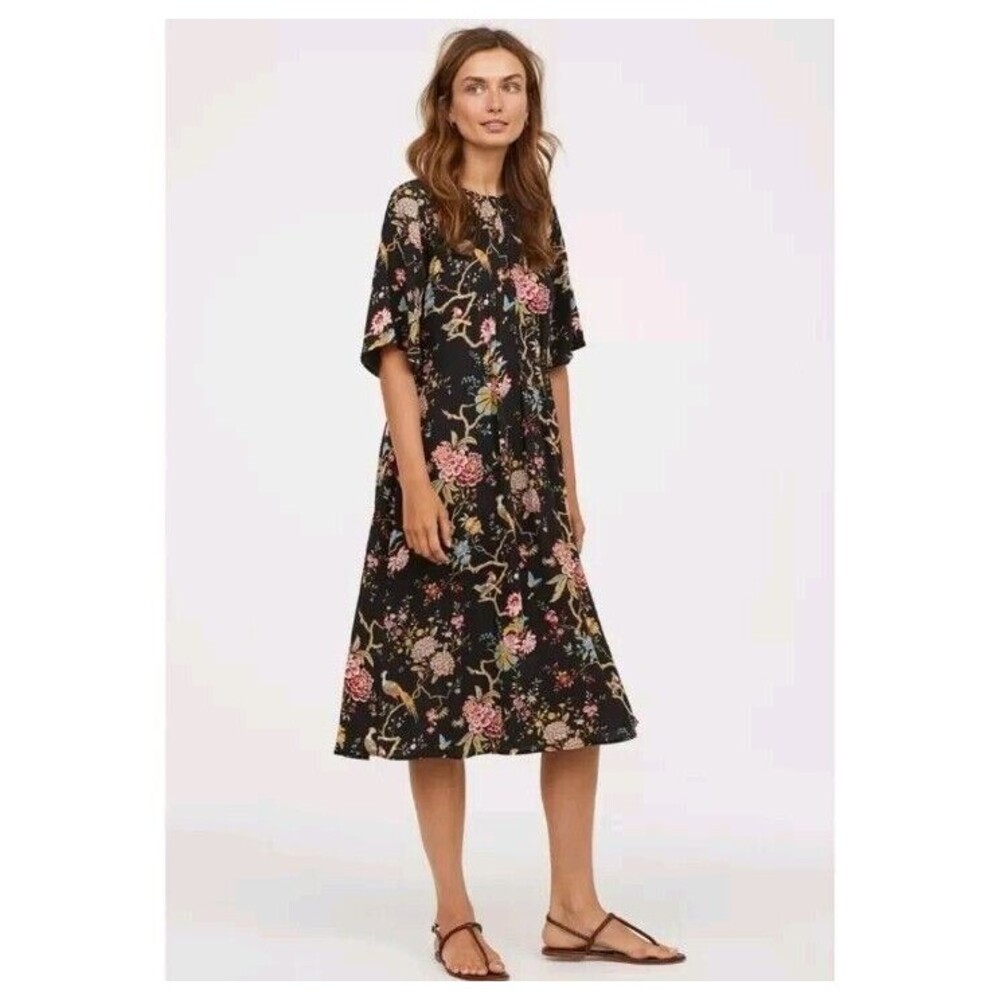 GP&J Baker X H&M Limited Edition Chinoiserie Pattern Midi Dress, EUC